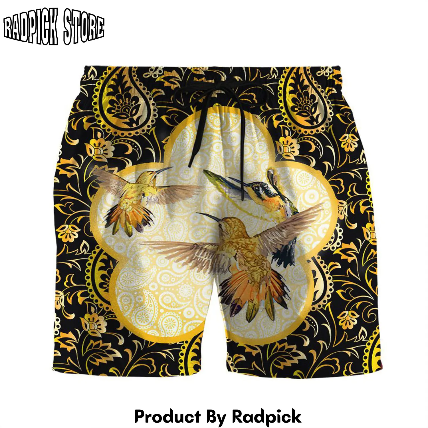 Radpick 3d flying hummingbirds shorts rp631801